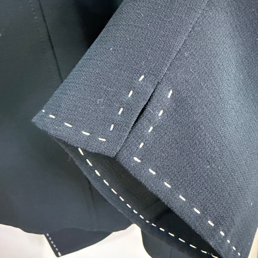 TAHARI ASL Black Blazer Jacket Womens 24W 3X‎ White Stitch NWOT - Picture 10 of 11